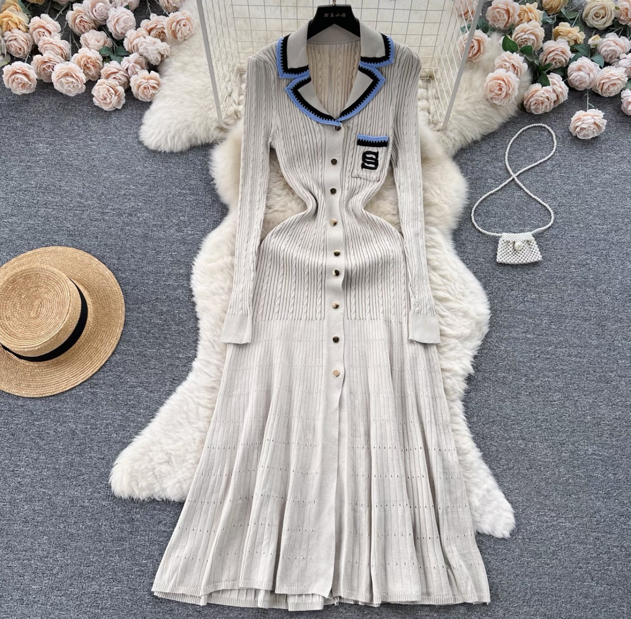 Successful babe knitted dress KD168 images